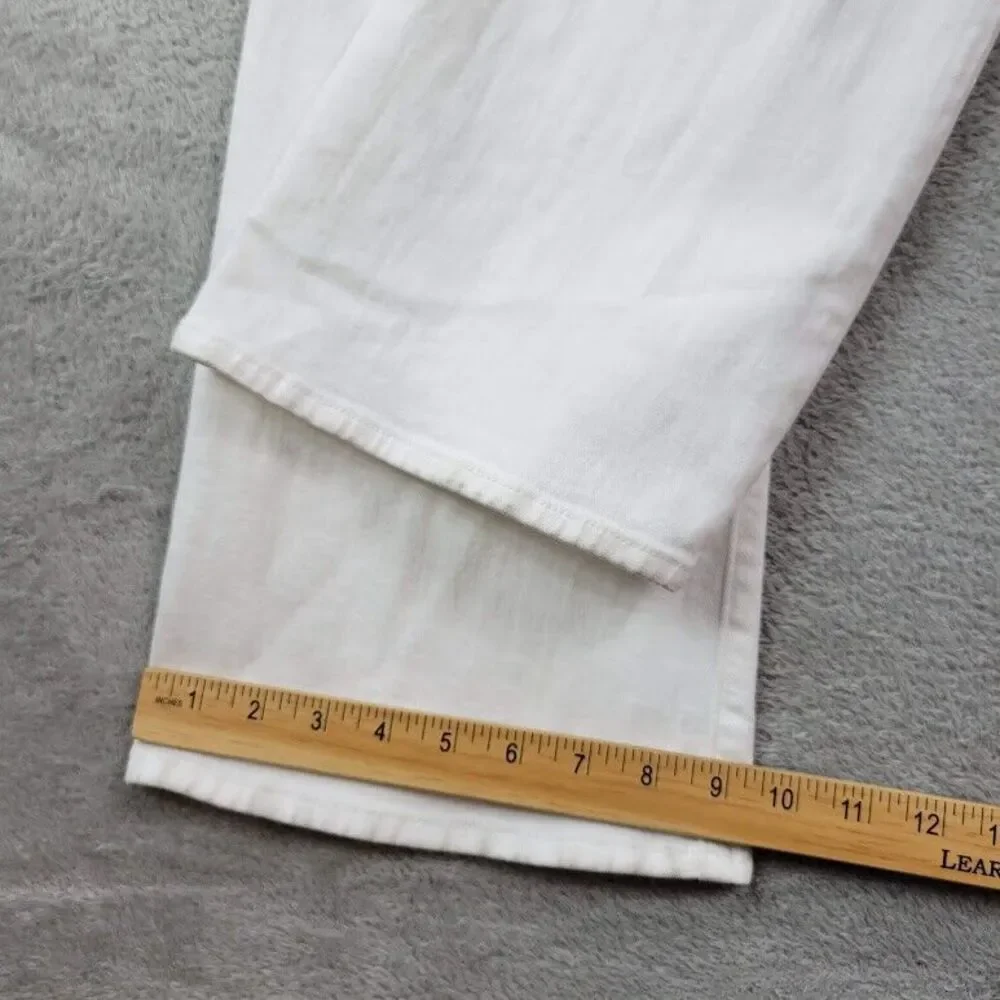 7 For All Mankind Jeans Women 32x32 White Original Bootcut Wide Baggy Y2K Skater - Picture 8 of 16